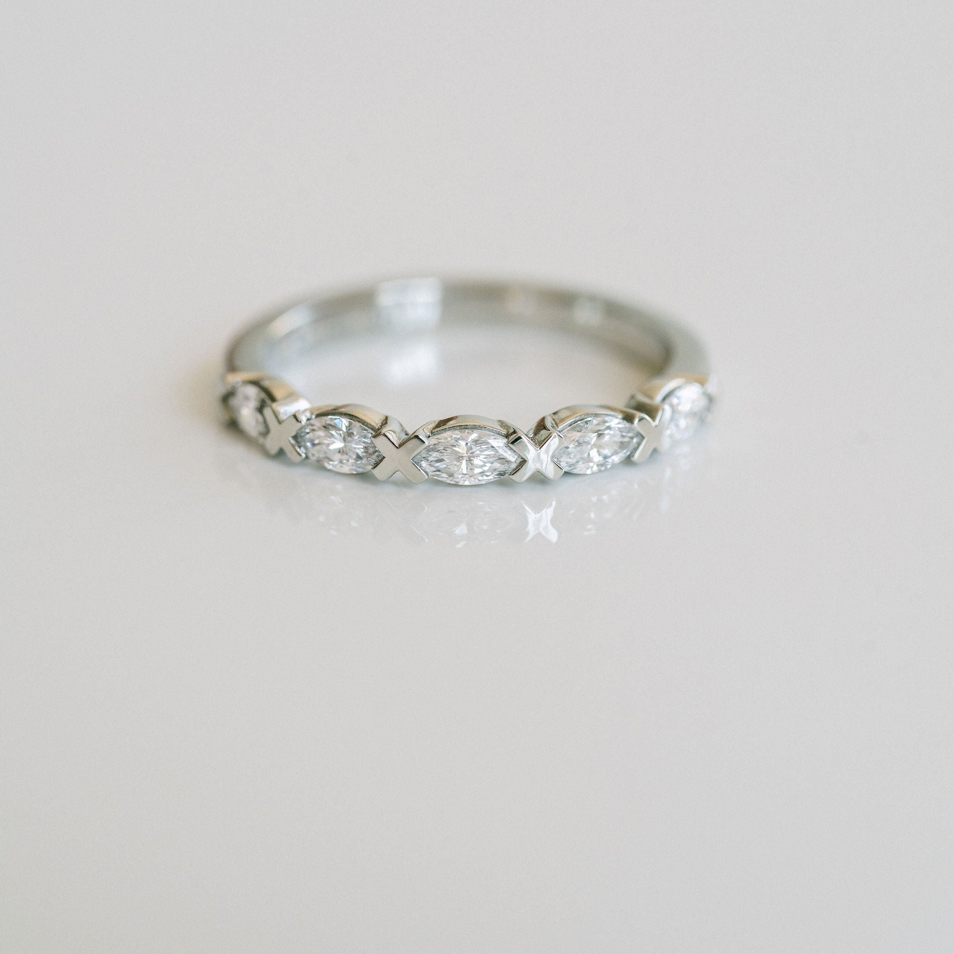 0.15 TCW Round Milgrain Lab Grown Diamond Wedding Band