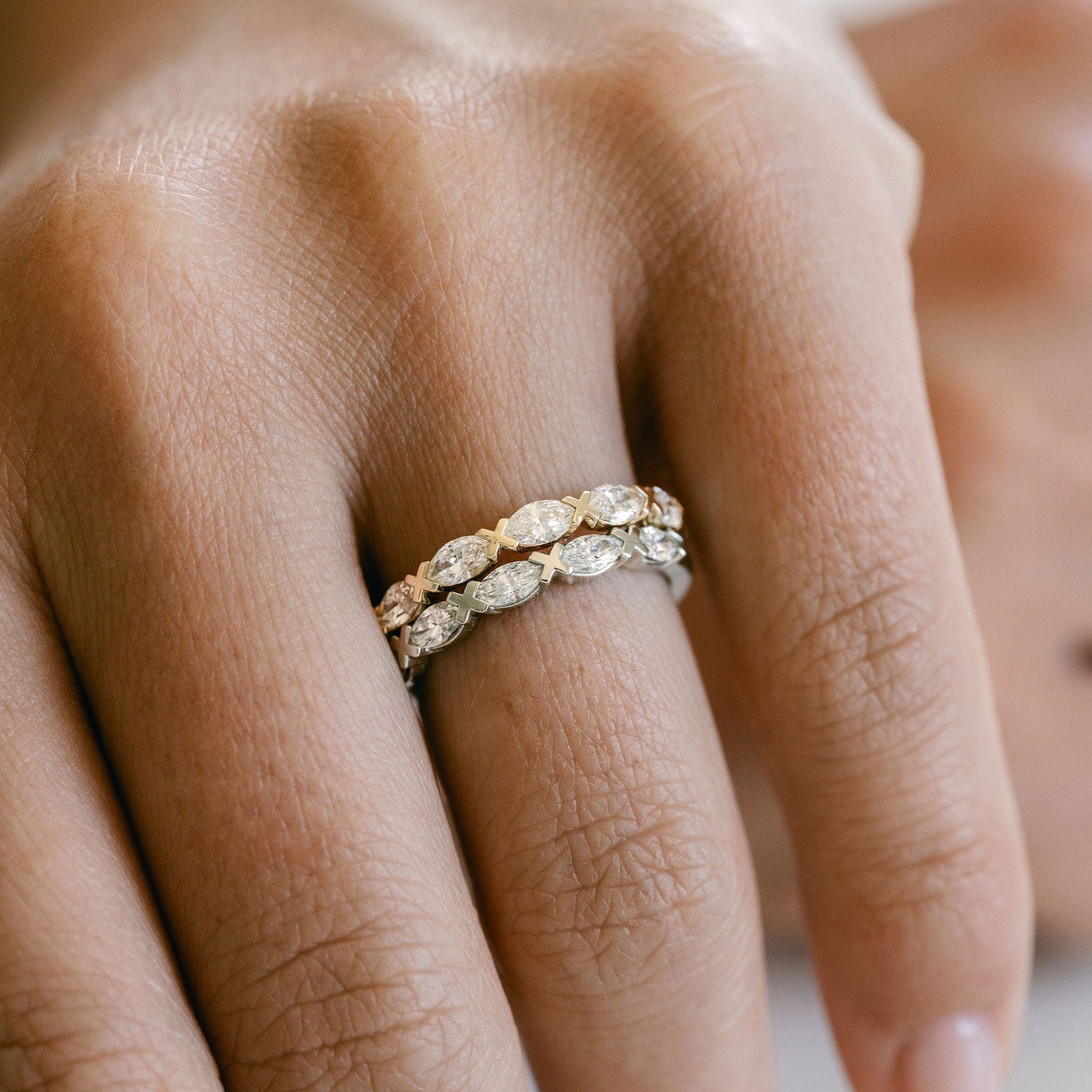 0.15 TCW Round Milgrain Lab Grown Diamond Wedding Band