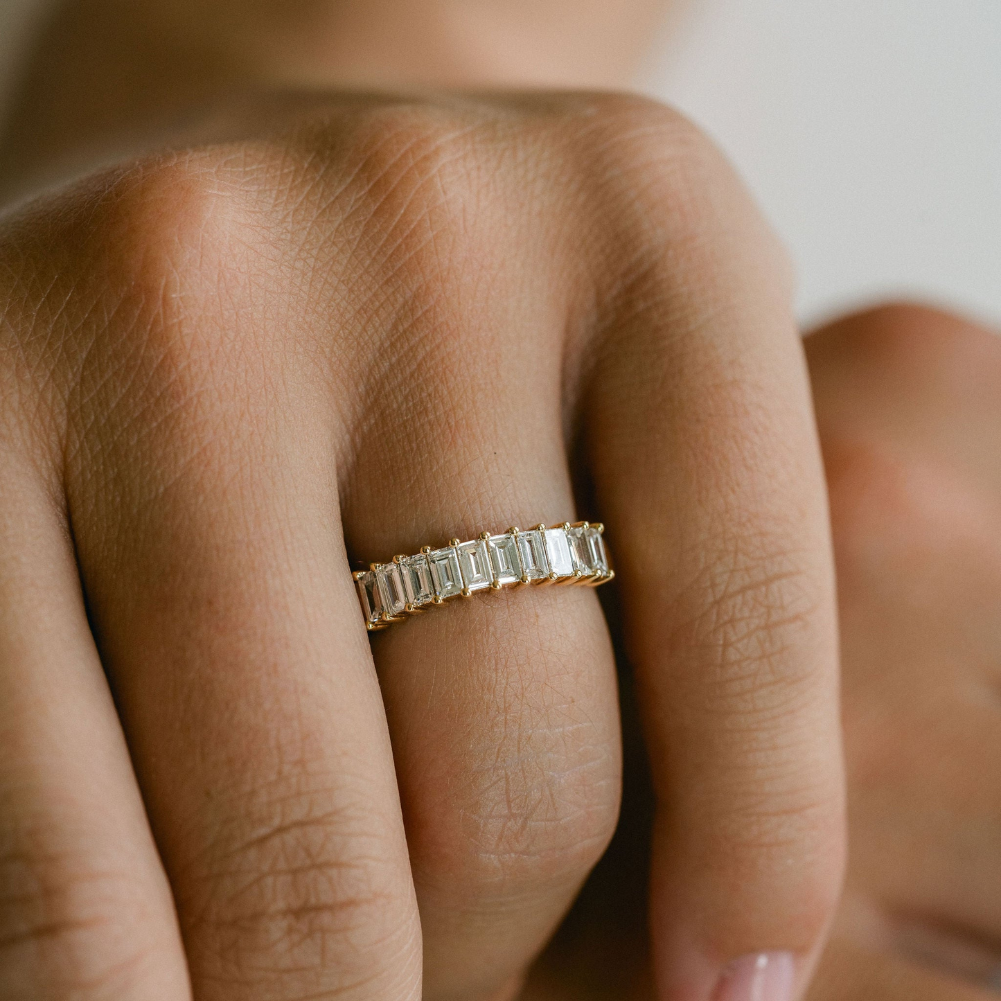 0.15 TCW Round Milgrain Lab Grown Diamond Wedding Band
