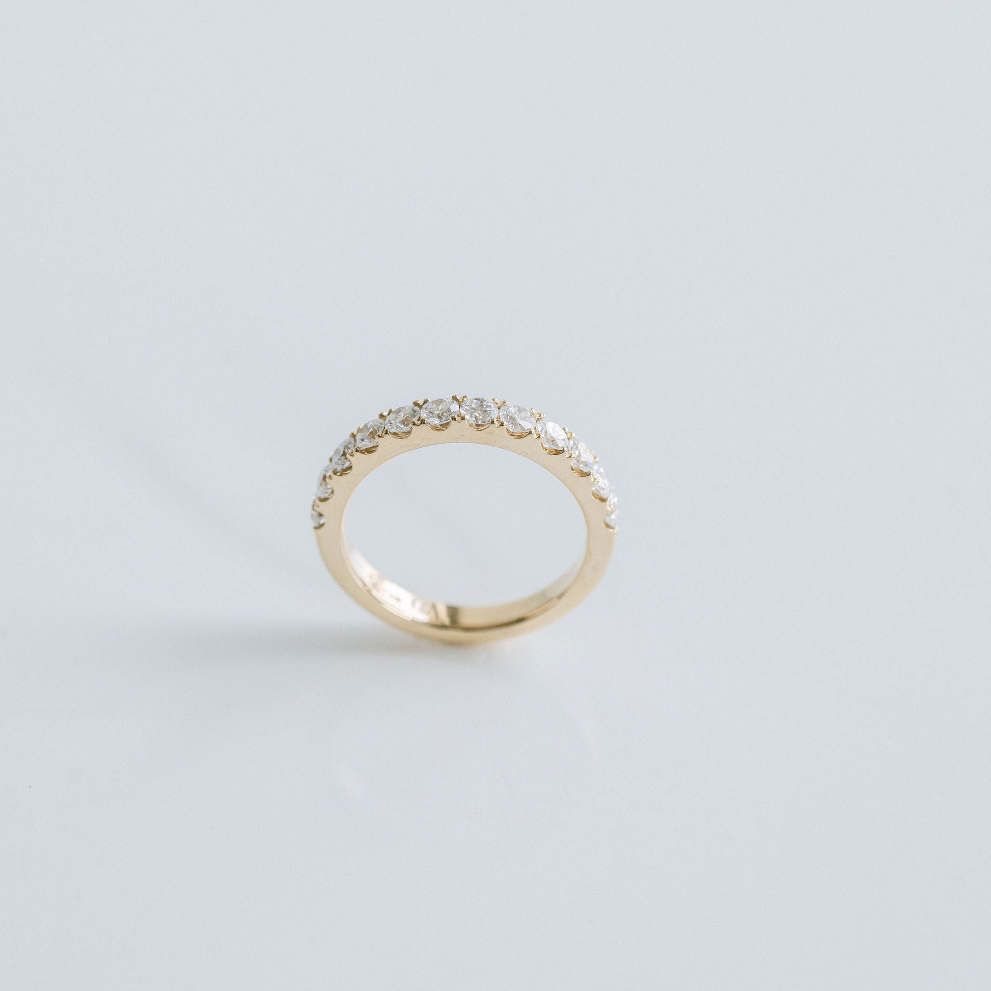 0.15 TCW Round Milgrain Lab Grown Diamond Wedding Band