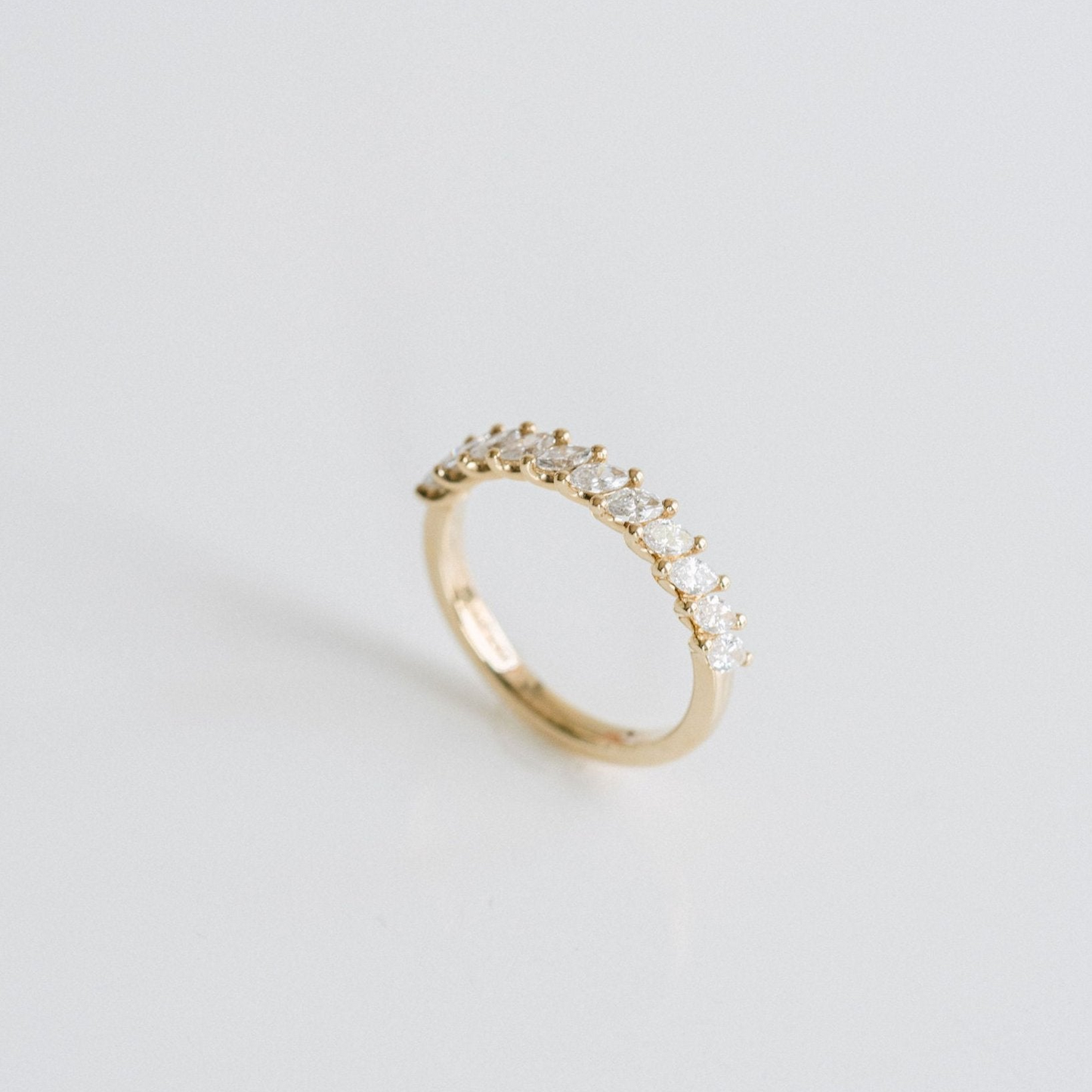 0.15 TCW Round Milgrain Lab Grown Diamond Wedding Band