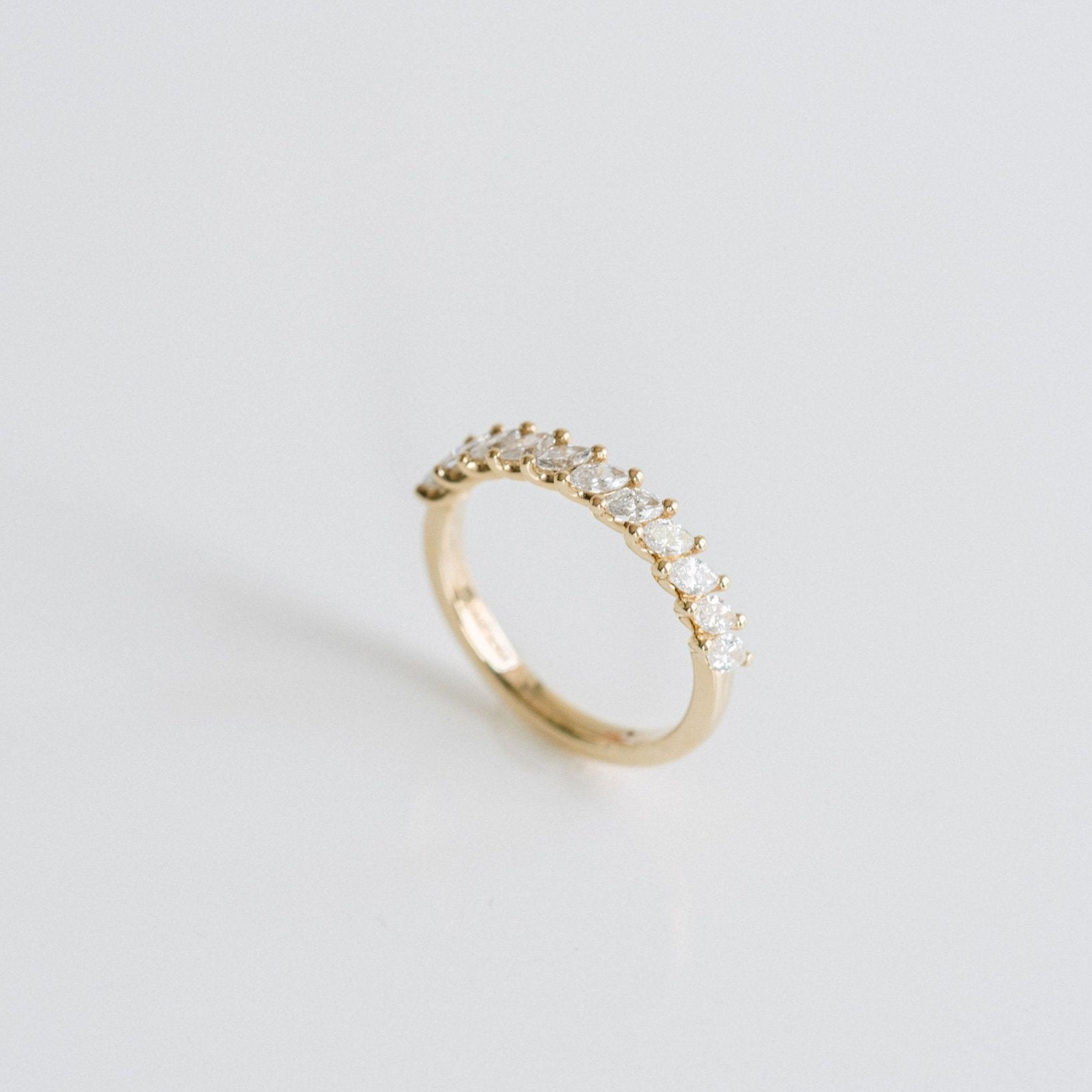 0.15 TCW Round Milgrain Lab Grown Diamond Wedding Band