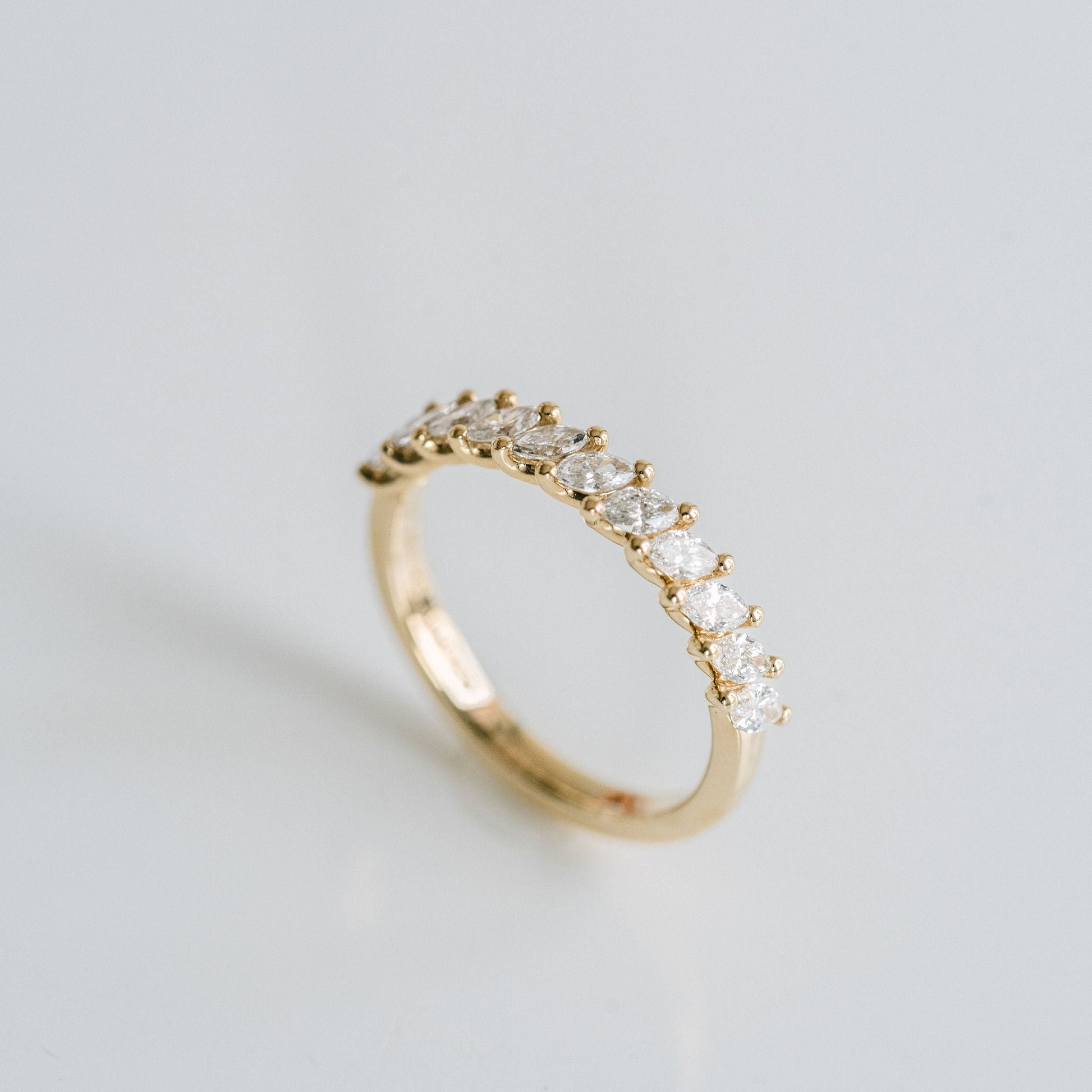 0.15 TCW Round Milgrain Lab Grown Diamond Wedding Band