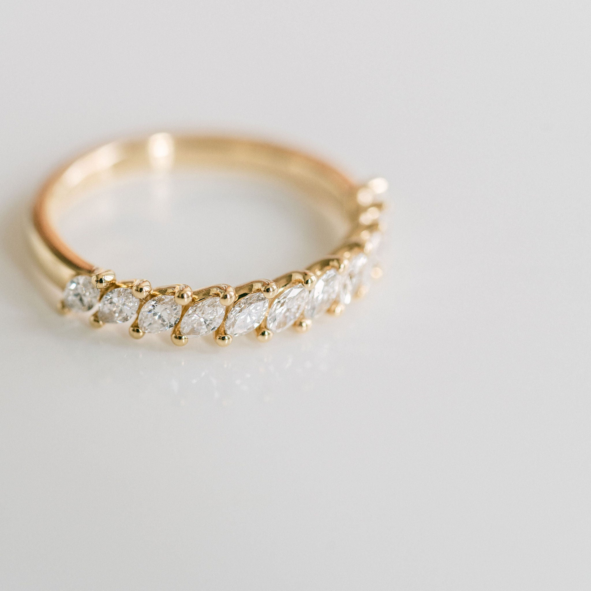 0.15 TCW Round Milgrain Lab Grown Diamond Wedding Band