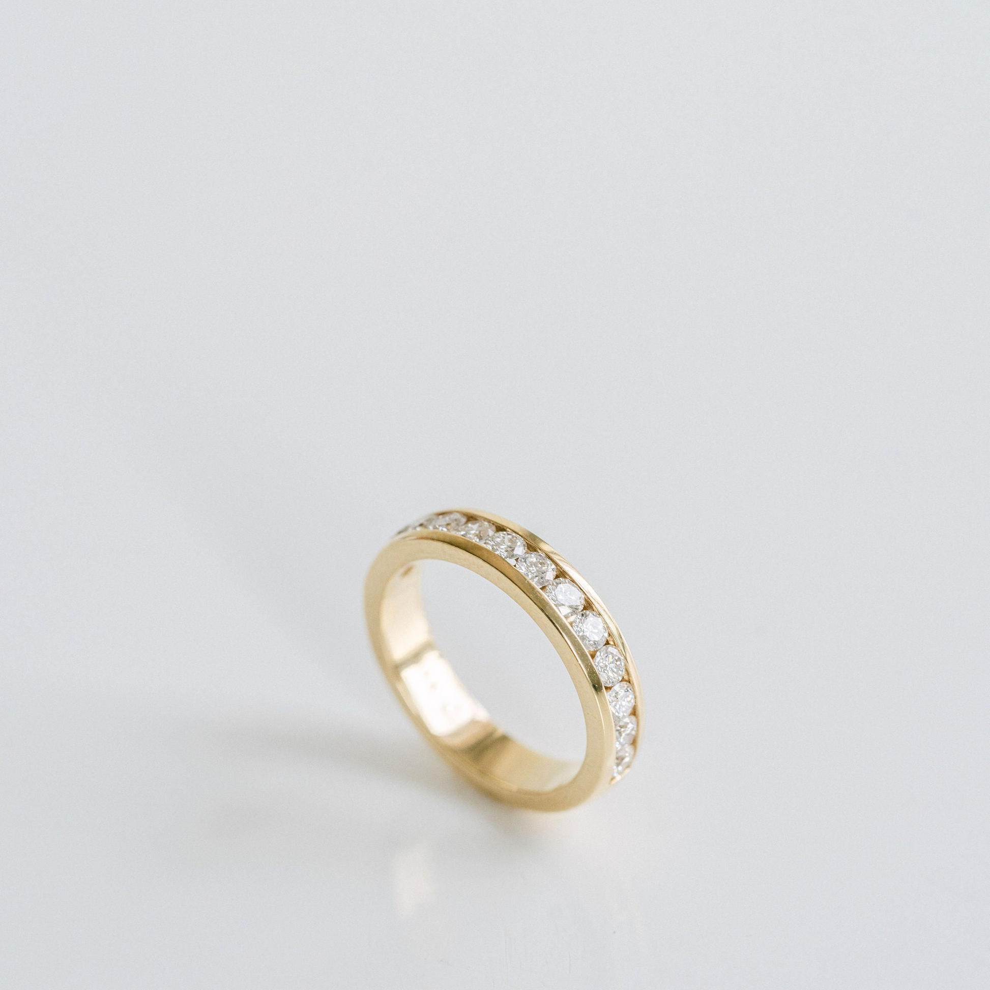 0.15 TCW Round Milgrain Lab Grown Diamond Wedding Band