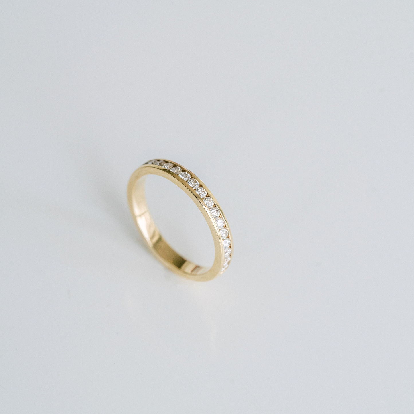 0.15 TCW Round Milgrain Lab Grown Diamond Wedding Band