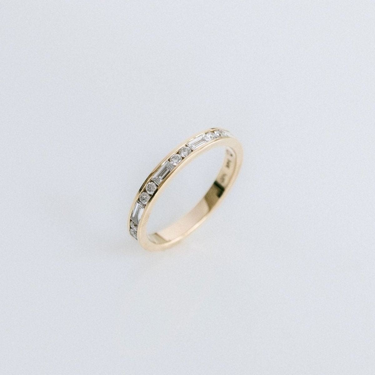 0.15 TCW Round Milgrain Lab Grown Diamond Wedding Band
