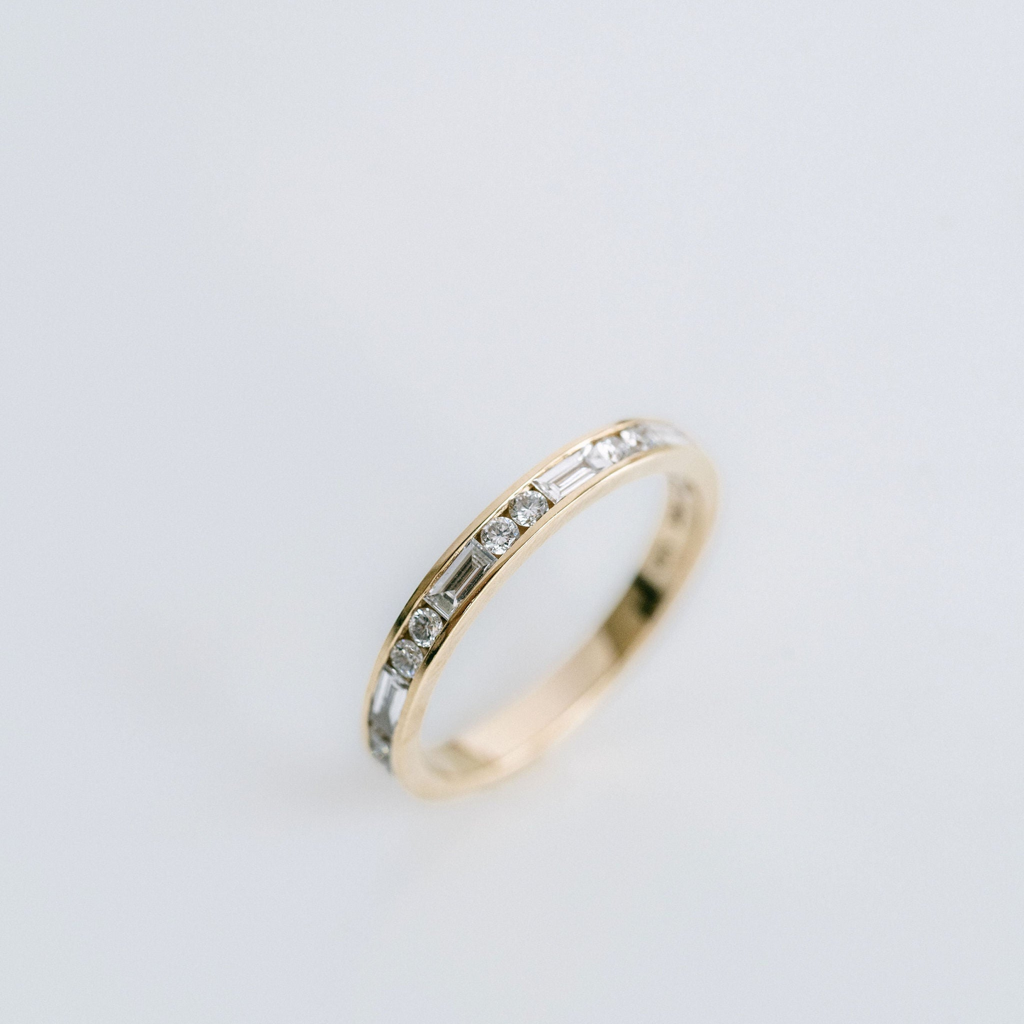 0.15 TCW Round Milgrain Lab Grown Diamond Wedding Band