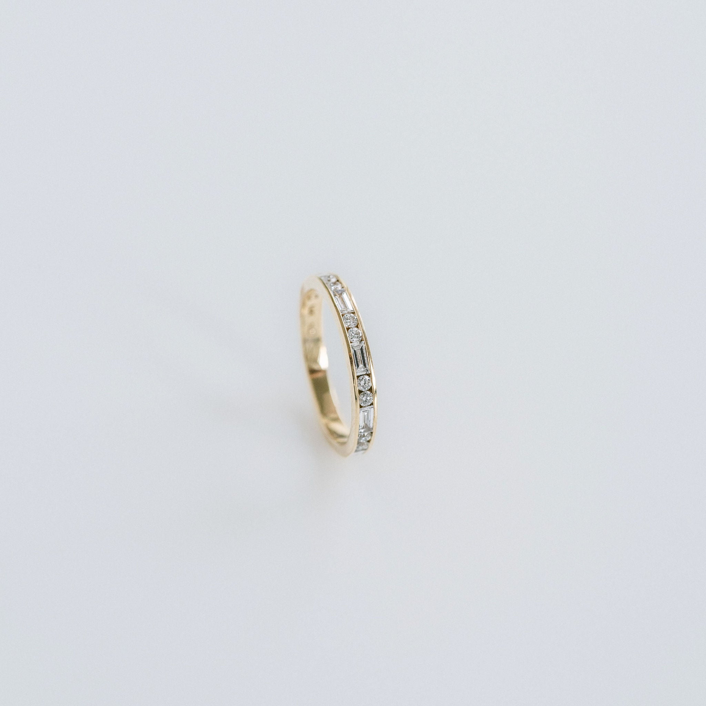 0.15 TCW Round Milgrain Lab Grown Diamond Wedding Band