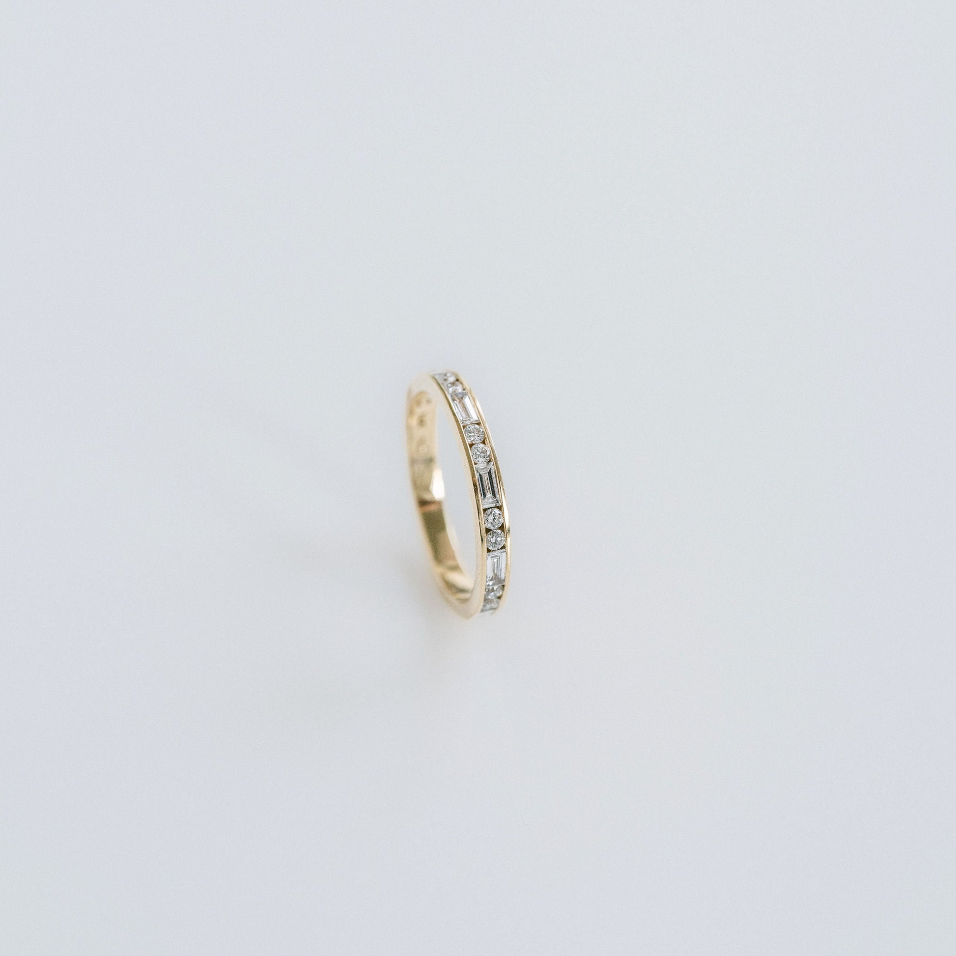 0.15 TCW Round Milgrain Lab Grown Diamond Wedding Band