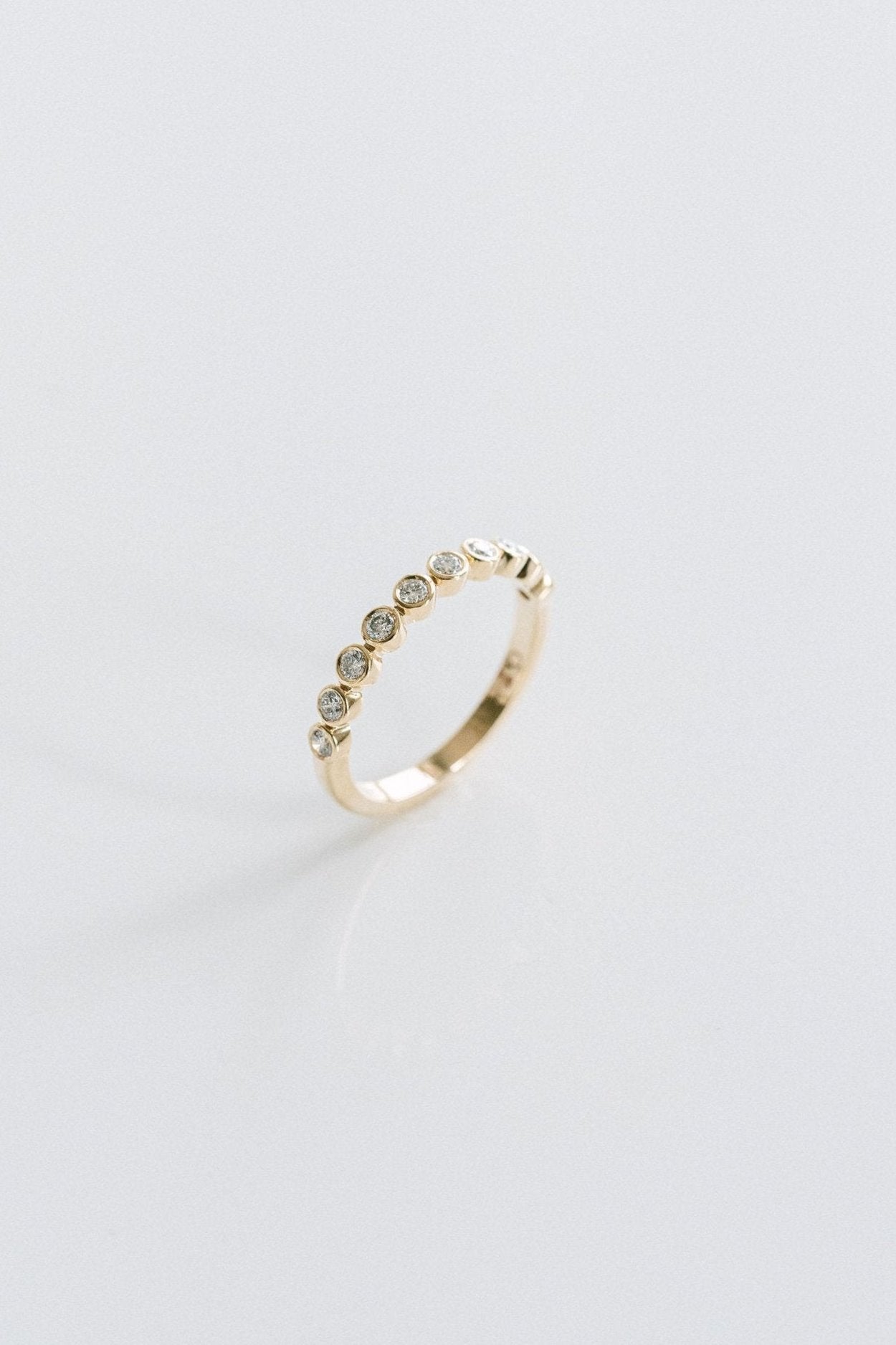 0.15 TCW Round Milgrain Lab Grown Diamond Wedding Band