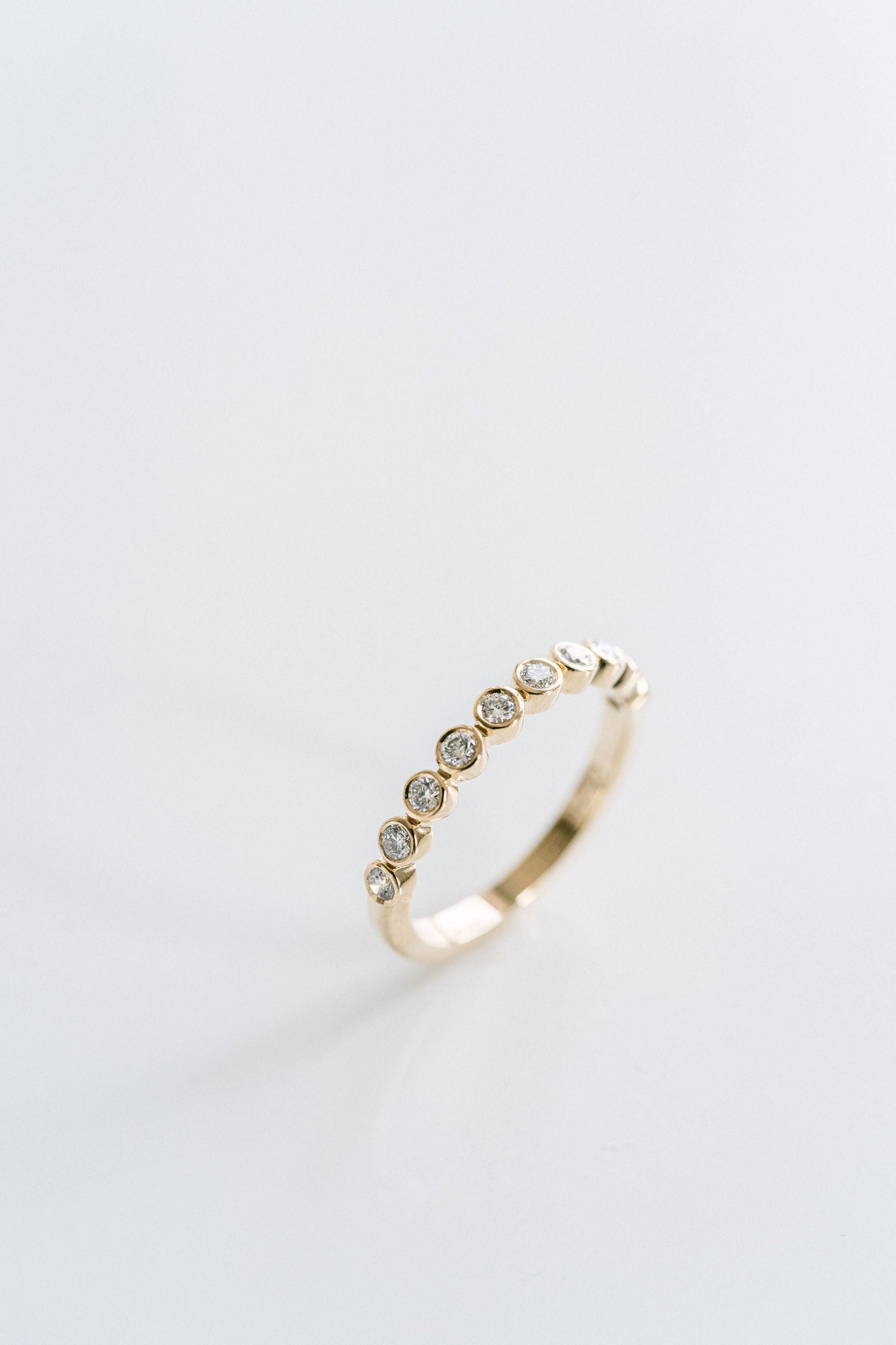 0.15 TCW Round Milgrain Lab Grown Diamond Wedding Band