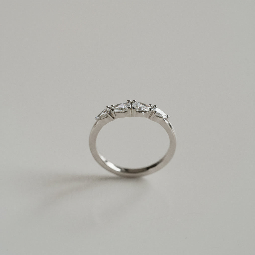 0.15 TCW Round Milgrain Lab Grown Diamond Wedding Band