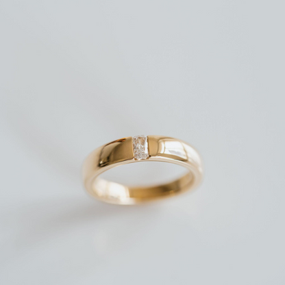0.50 TCW Radiant Classic Men's Lab Grown Diamond Wedding Band