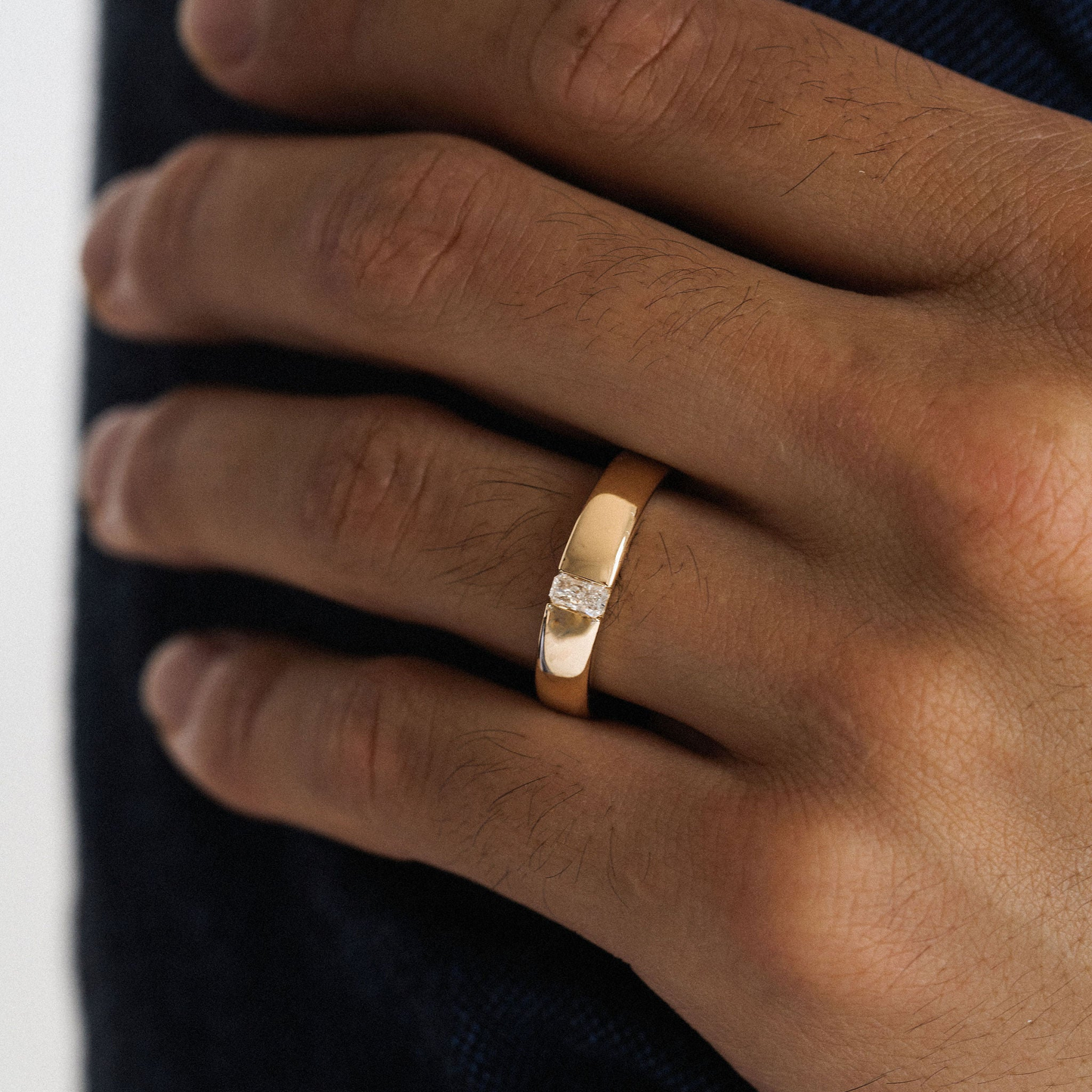 0.15 TCW Round Milgrain Lab Grown Diamond Wedding Band