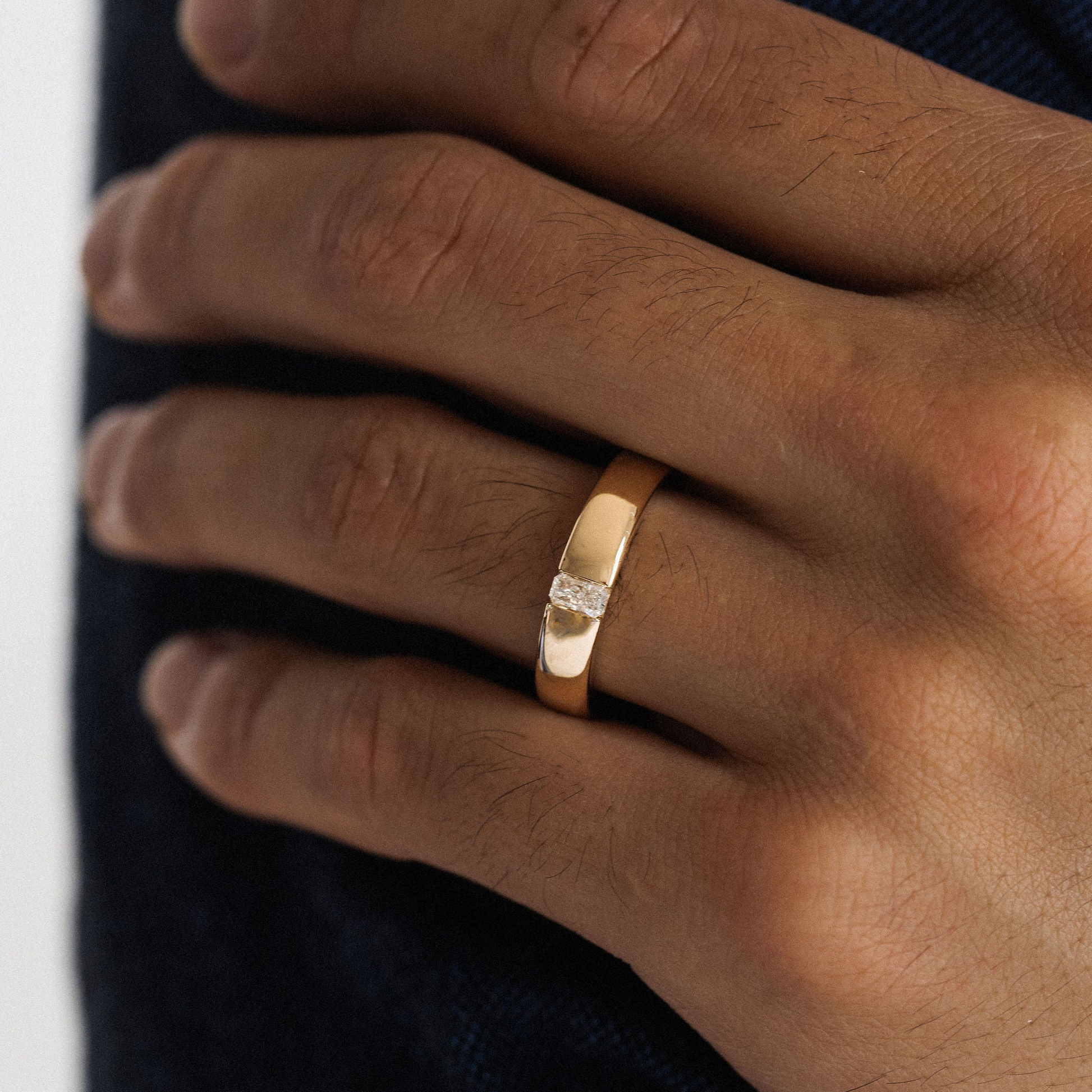 0.15 TCW Round Milgrain Lab Grown Diamond Wedding Band