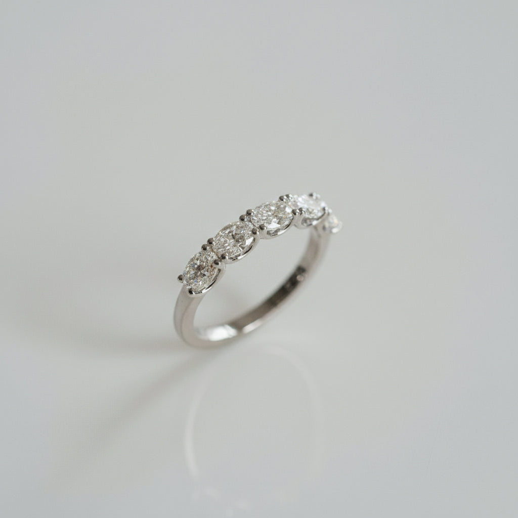 0.15 TCW Round Milgrain Lab Grown Diamond Wedding Band