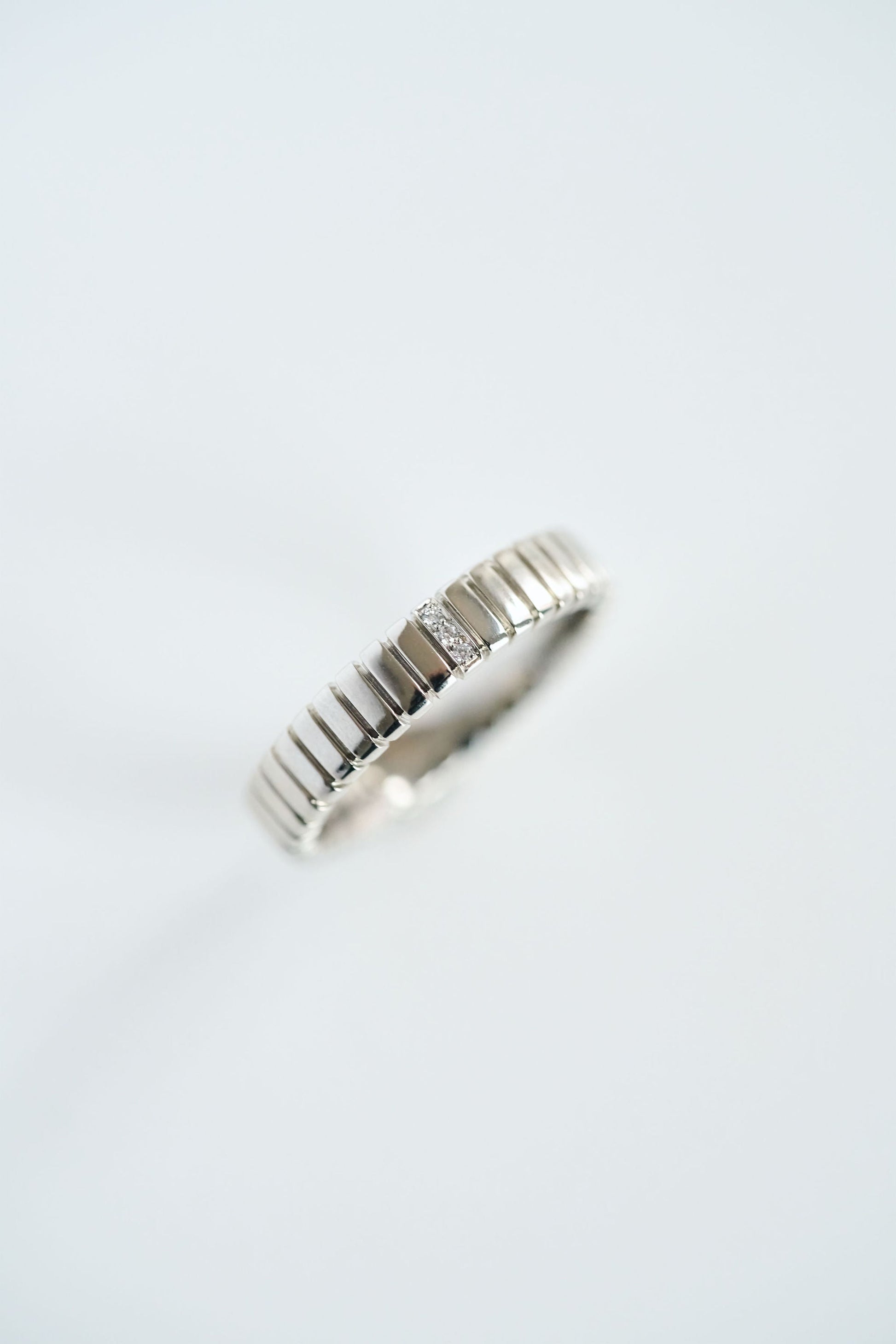 0.15 TCW Round Milgrain Lab Grown Diamond Wedding Band