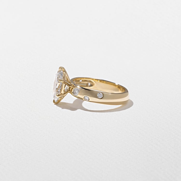 2 CT Round Halo & Pave Lab Grown Diamond Engagement Ring