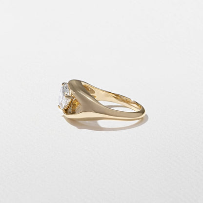 1.95 CT Pear Split Shank Lab Grown Diamond Engagement Ring