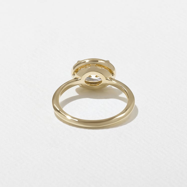 2 CT Round Halo & Pave Lab Grown Diamond Engagement Ring