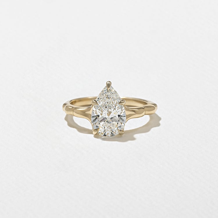 2 CT Round Halo & Pave Lab Grown Diamond Engagement Ring