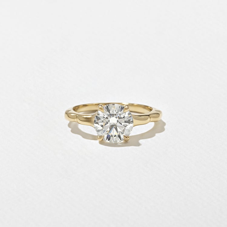 2 CT Round Halo & Pave Lab Grown Diamond Engagement Ring