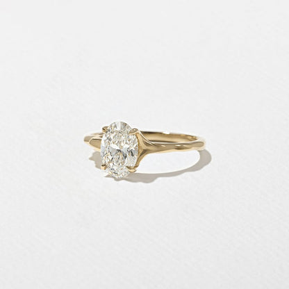 1.81 CT Oval Solitaire Lab Grown Diamond Engagement Ring