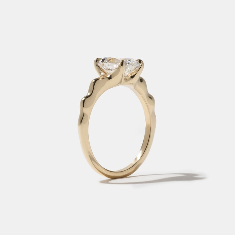 2 CT Round Halo & Pave Lab Grown Diamond Engagement Ring