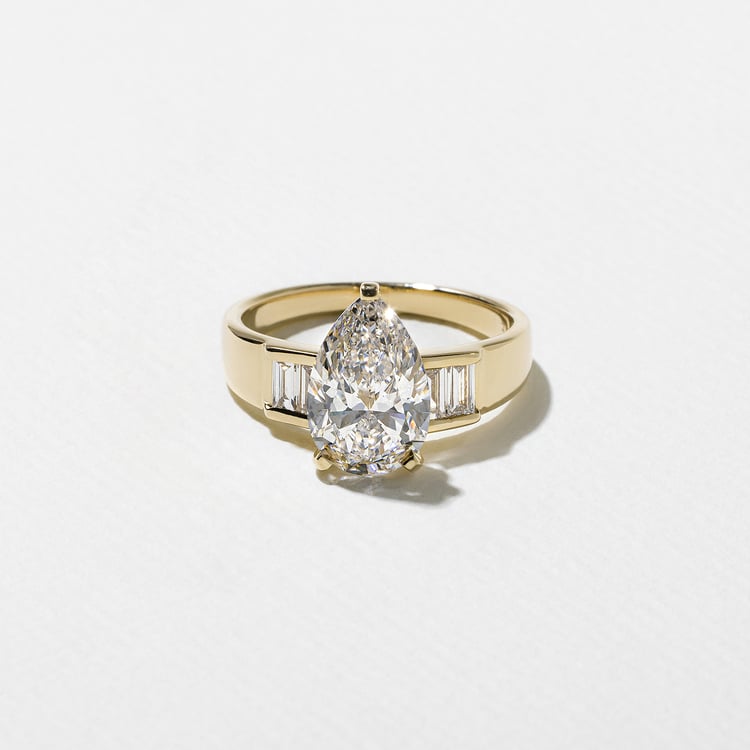 2 CT Round Halo & Pave Lab Grown Diamond Engagement Ring