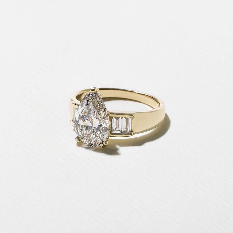 2 CT Round Halo & Pave Lab Grown Diamond Engagement Ring