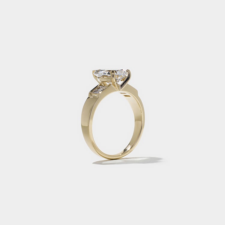 2 CT Round Halo & Pave Lab Grown Diamond Engagement Ring