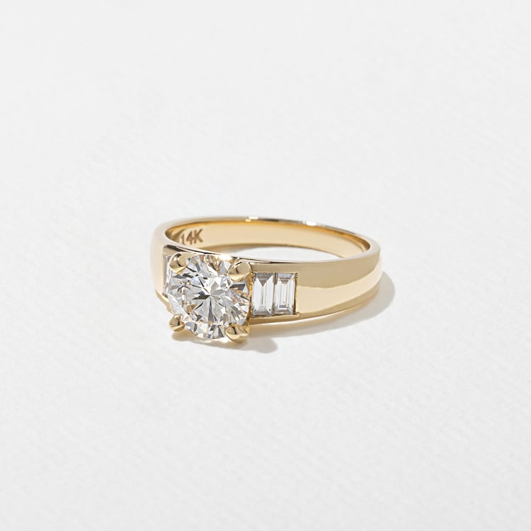2 CT Round Halo & Pave Lab Grown Diamond Engagement Ring