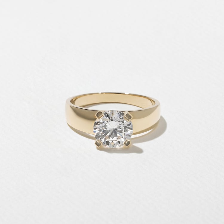 2 CT Round Halo & Pave Lab Grown Diamond Engagement Ring