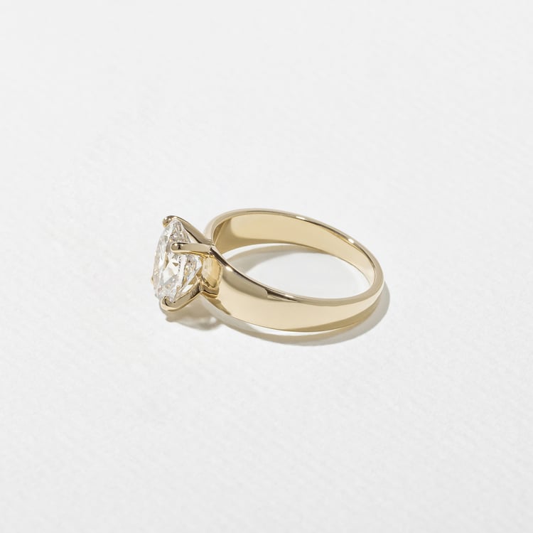 2 CT Round Halo & Pave Lab Grown Diamond Engagement Ring