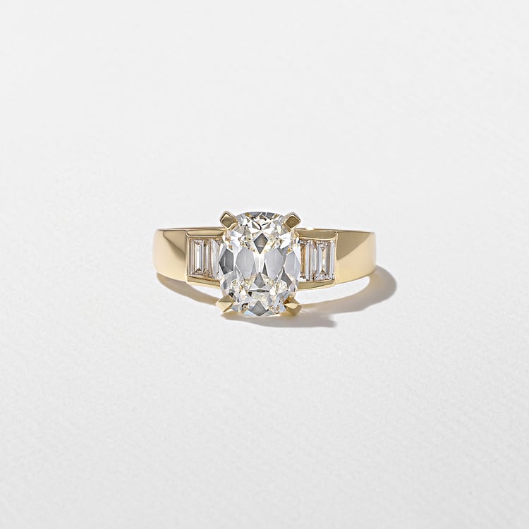 2 CT Round Halo & Pave Lab Grown Diamond Engagement Ring