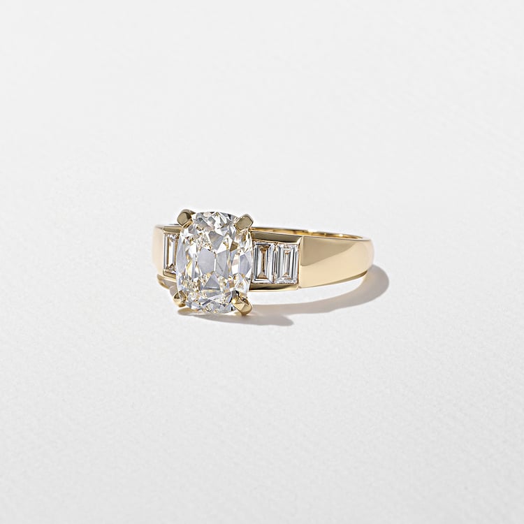 2 CT Round Halo & Pave Lab Grown Diamond Engagement Ring