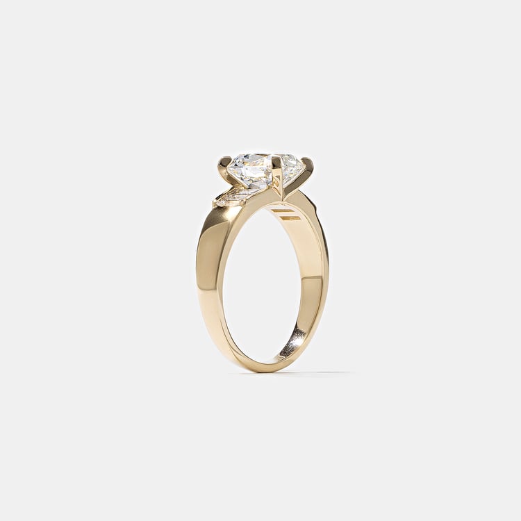 2 CT Round Halo & Pave Lab Grown Diamond Engagement Ring