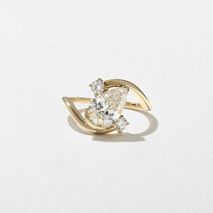 2 CT Round Halo & Pave Lab Grown Diamond Engagement Ring