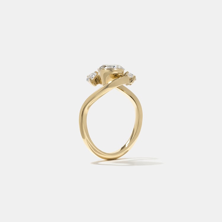 2 CT Round Halo & Pave Lab Grown Diamond Engagement Ring