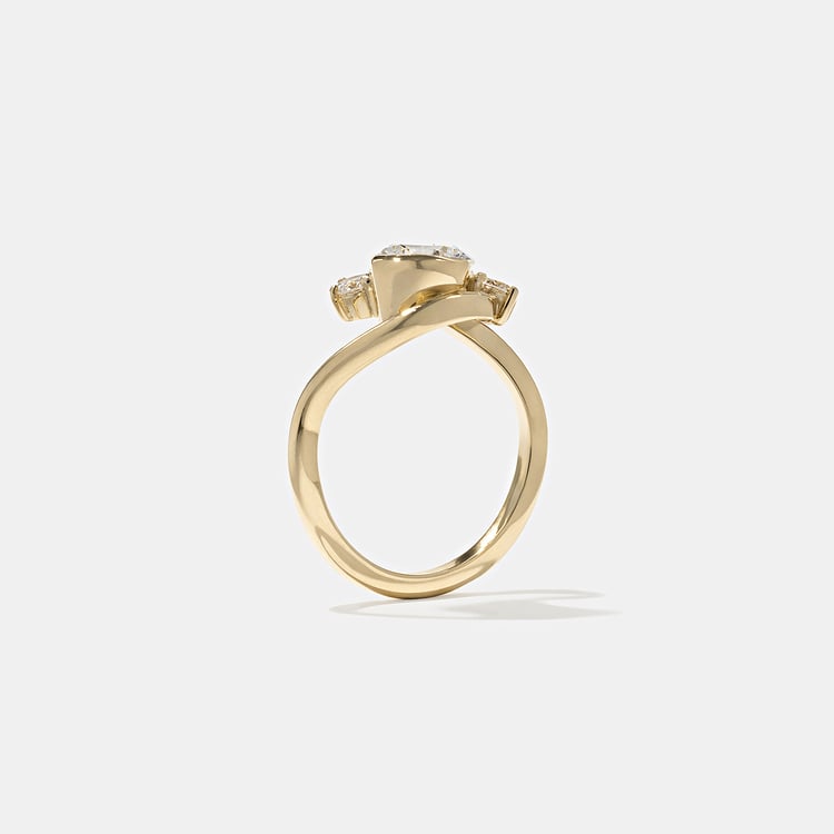 2 CT Round Halo & Pave Lab Grown Diamond Engagement Ring