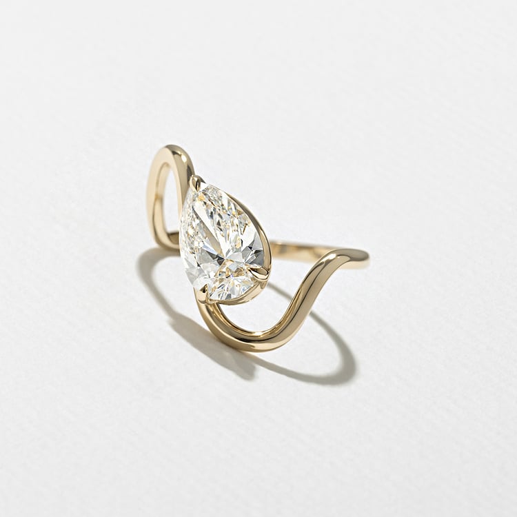 2 CT Round Halo & Pave Lab Grown Diamond Engagement Ring