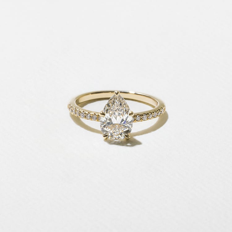 2 CT Round Halo & Pave Lab Grown Diamond Engagement Ring