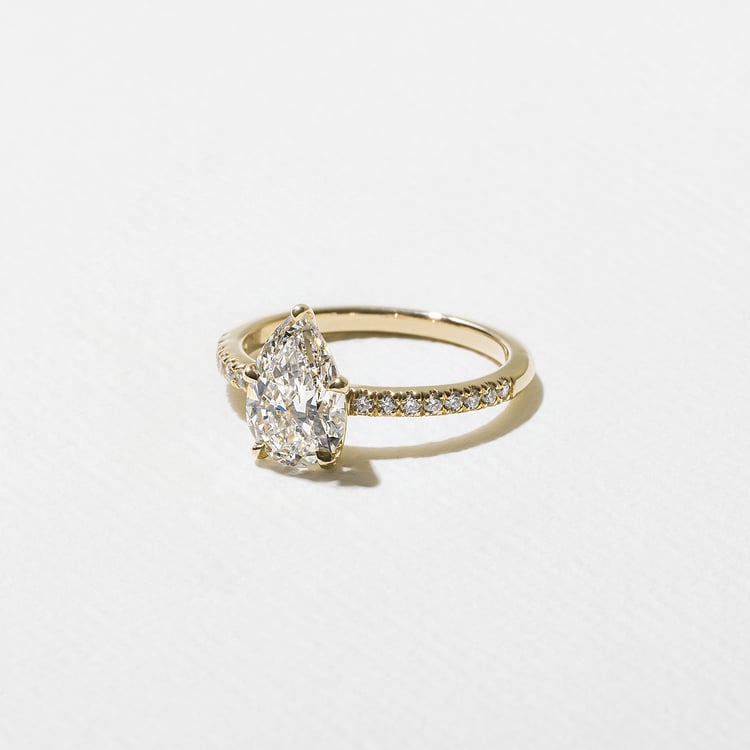 2 CT Round Halo & Pave Lab Grown Diamond Engagement Ring