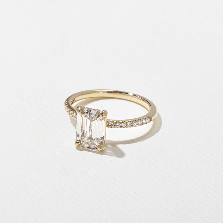 2 CT Round Halo & Pave Lab Grown Diamond Engagement Ring