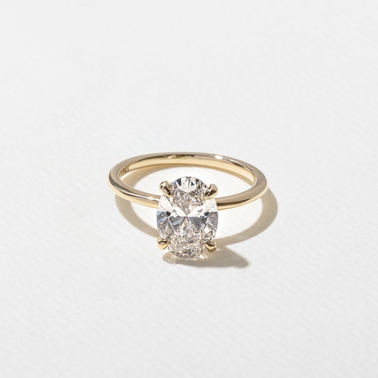2 CT Round Halo & Pave Lab Grown Diamond Engagement Ring