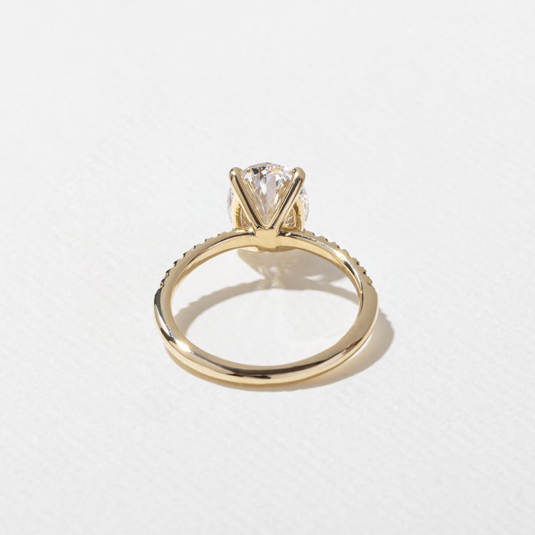 2 CT Round Halo & Pave Lab Grown Diamond Engagement Ring