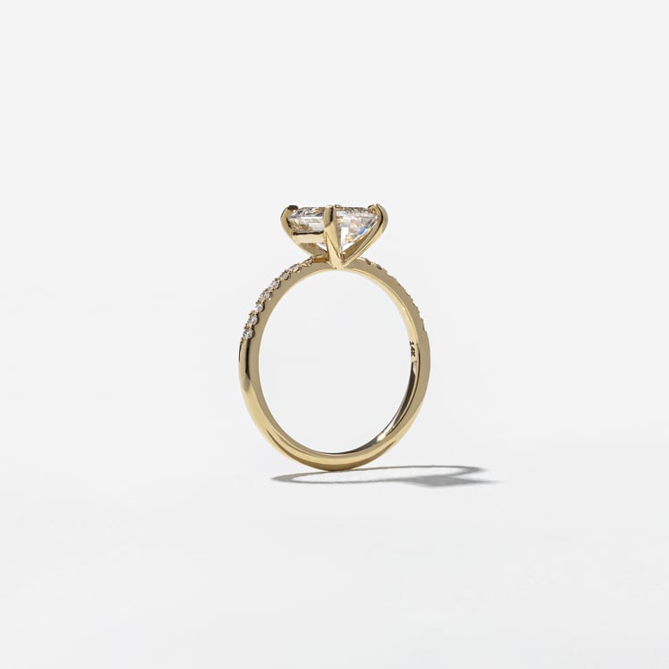 2 CT Round Halo & Pave Lab Grown Diamond Engagement Ring