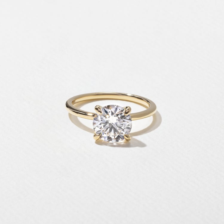2 CT Round Halo & Pave Lab Grown Diamond Engagement Ring