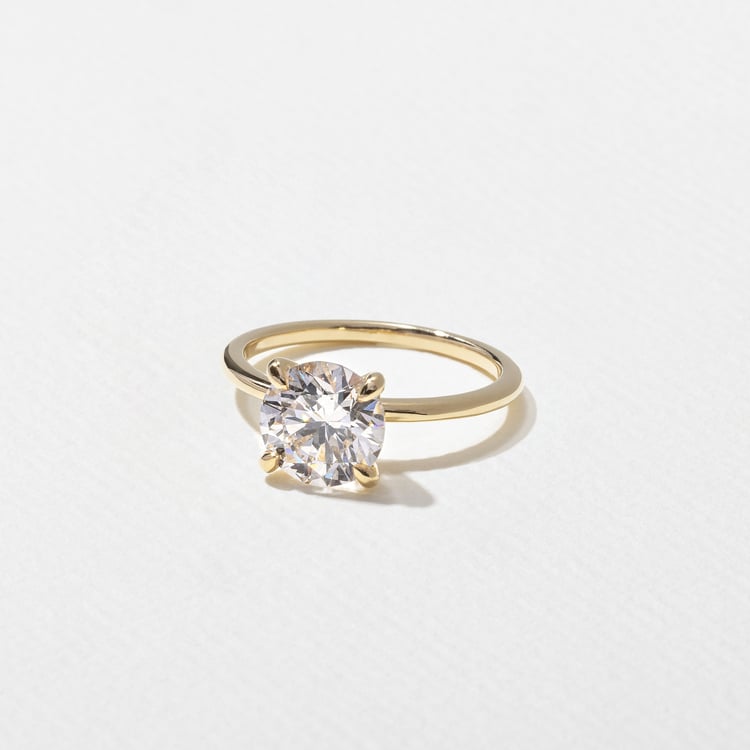 2 CT Round Halo & Pave Lab Grown Diamond Engagement Ring